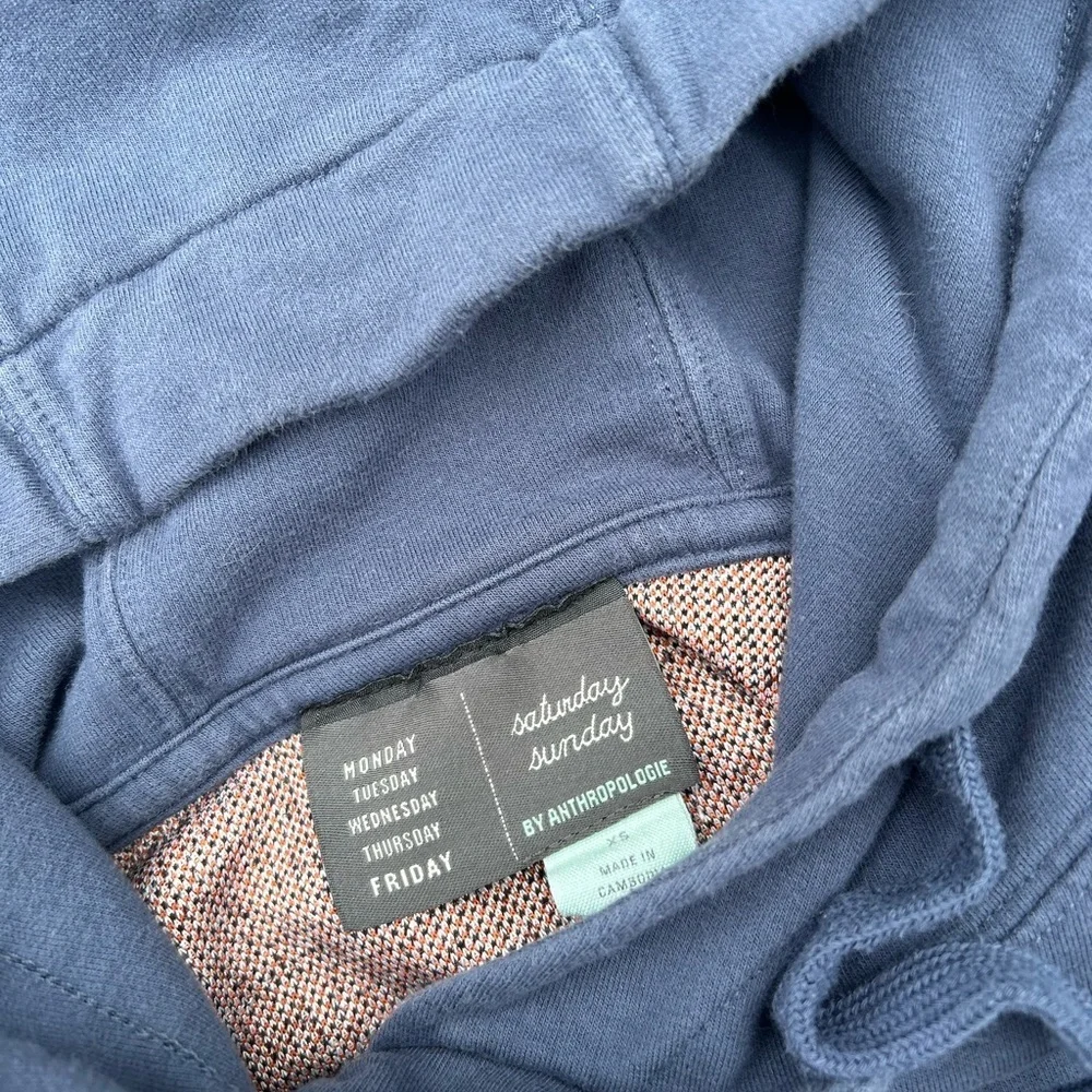 Anthropologie Karla Hoodie XS Saturday Sunday Crop sweatshirt cozy gorpcore